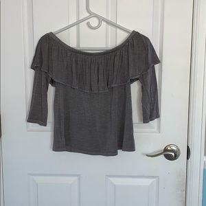 Off the shoulder 3/4 sleeve shirt